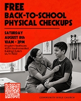 Free Back-to-School Physical Checkups